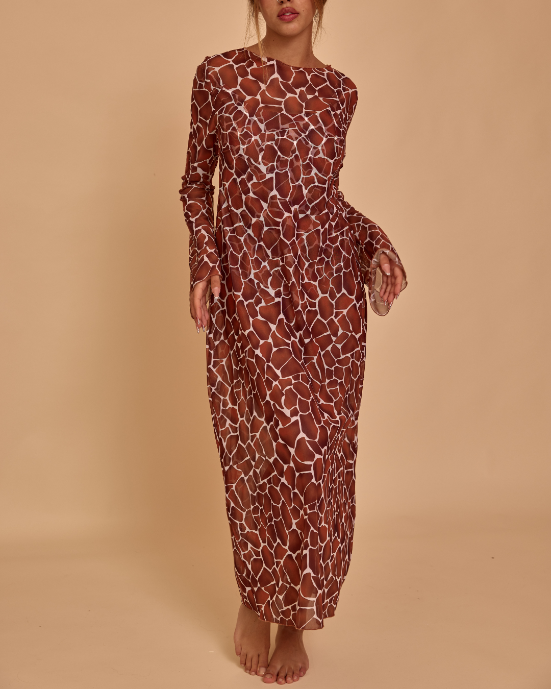 Maxi Dress in Mesh