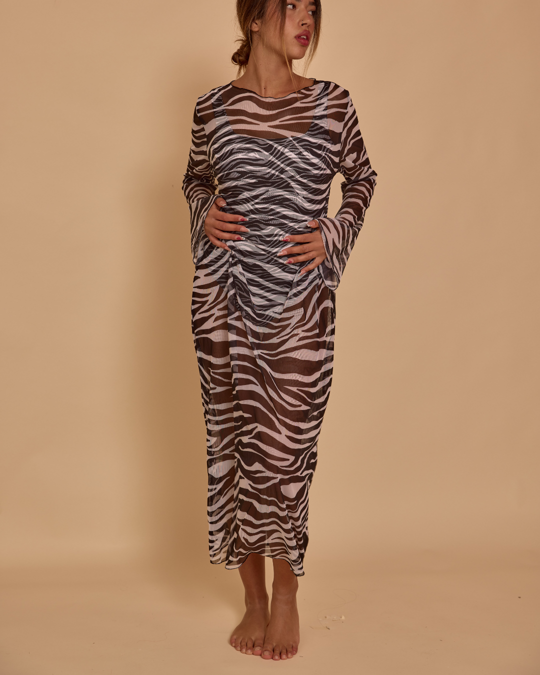 Maxi Dress in Mesh