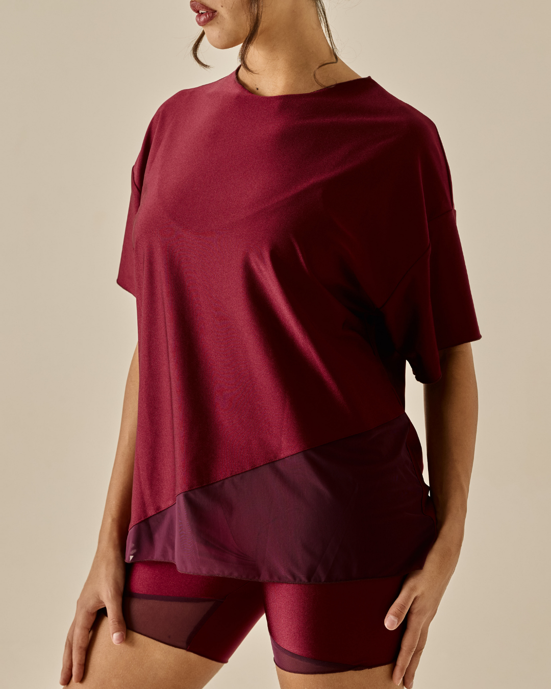 Maglia Over - Borgogna