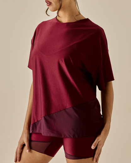 Maglia Over - Borgogna