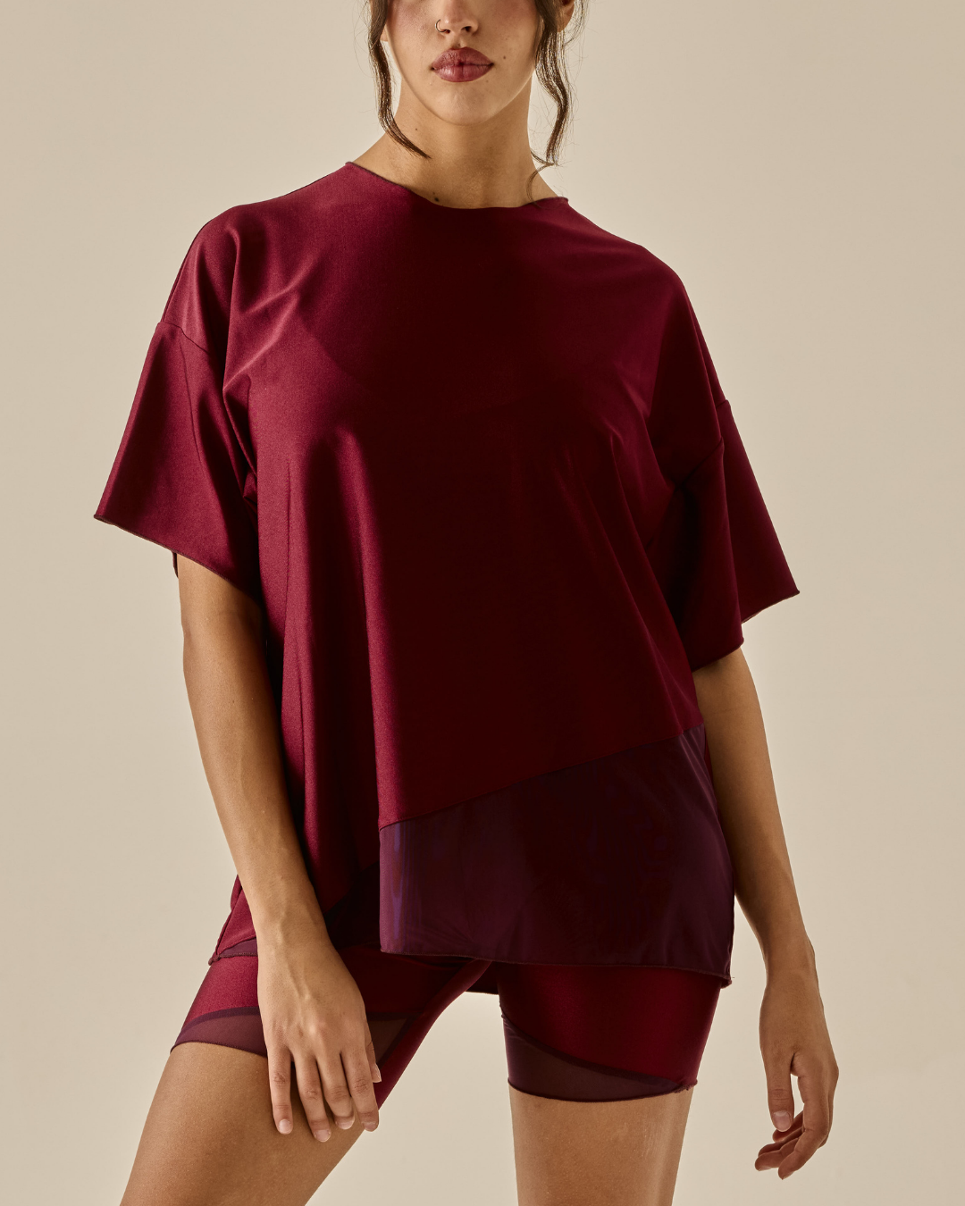 Maglia Over - Borgogna
