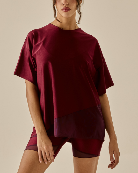 Maglia Over - Borgogna