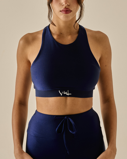 Top Halter - Blu