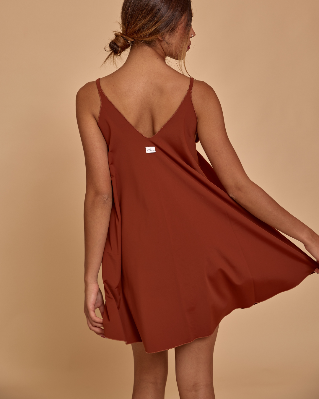 Mini Dress in Lycra - Cioccolato