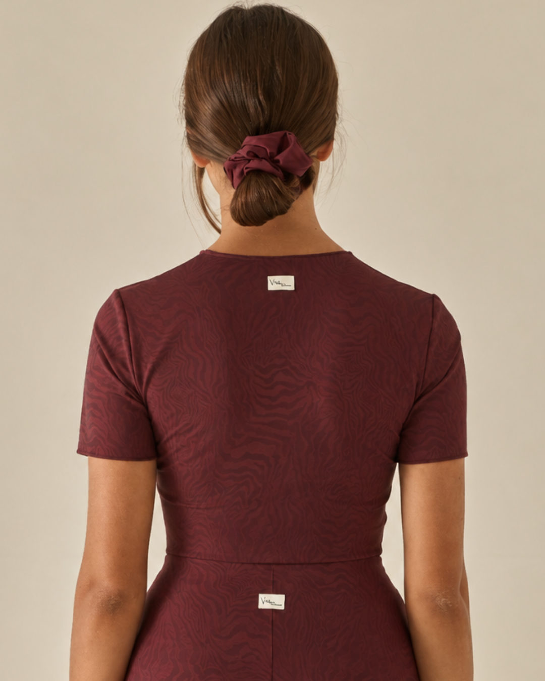 Comfy Maglia - Mezza Manica - Zebra Bordeaux