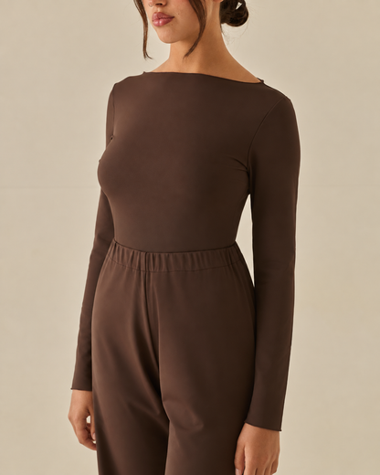Comfy Maglia - Manica Lunga - Espresso