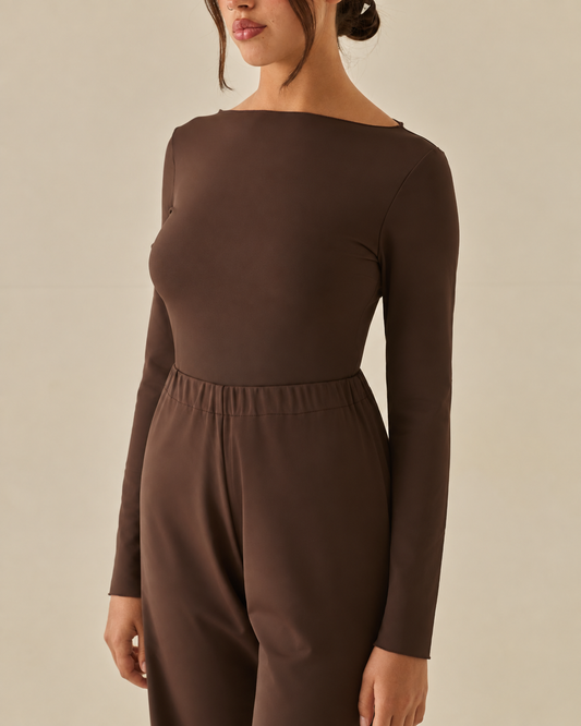 Comfy Maglia - Manica Lunga - Espresso