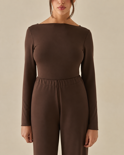 Comfy Maglia - Manica Lunga - Espresso