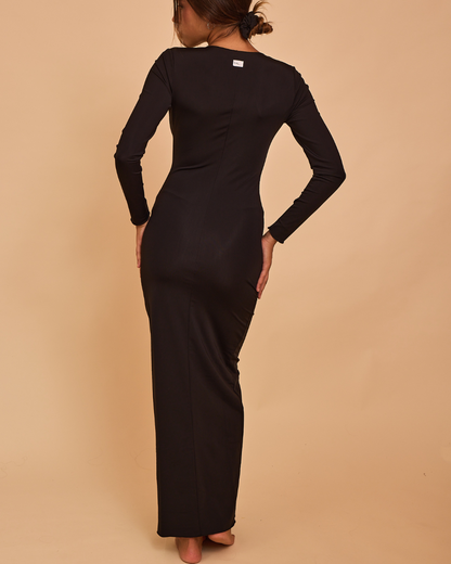 Sculpting Dress - Manica Lunga