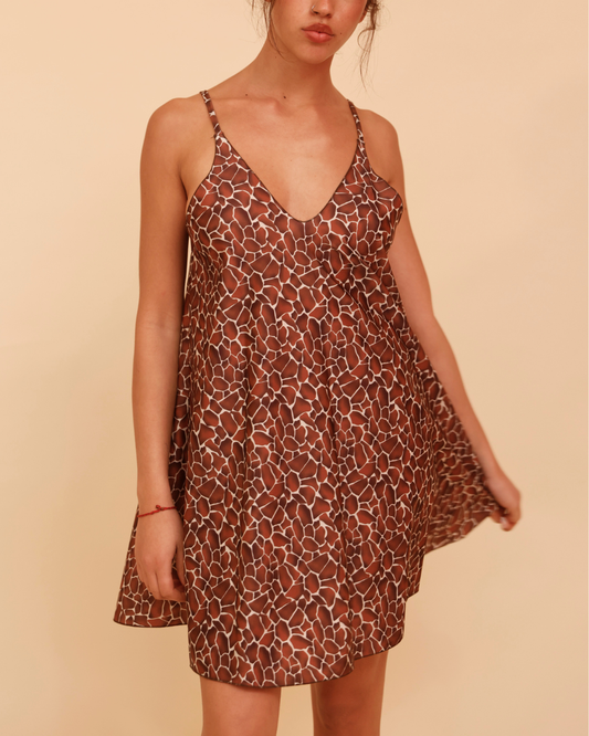 Mini Dress in Lycra - Giraffa 2.0