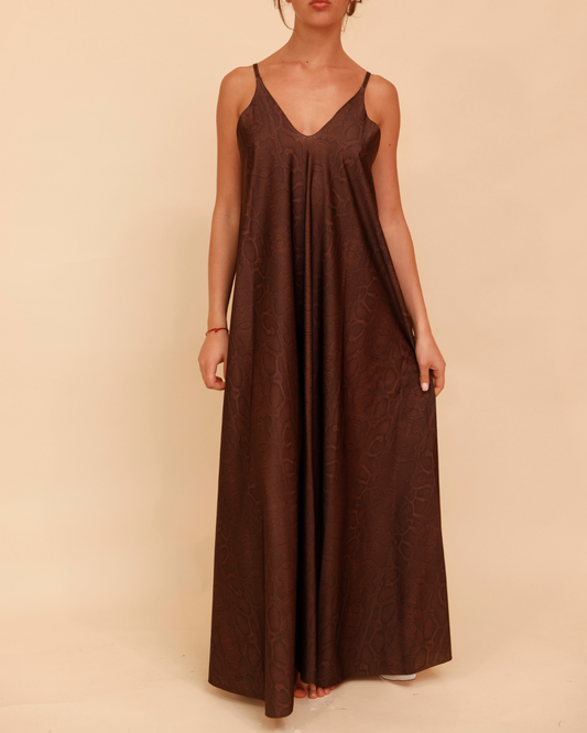 Long Dress in Lycra - Serpente