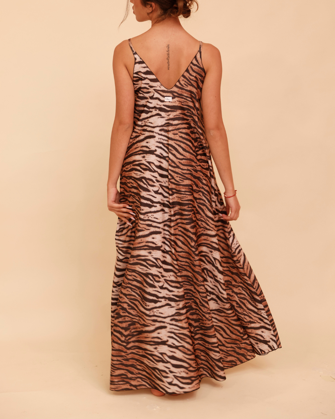 Long Dress in Lycra - Tigre
