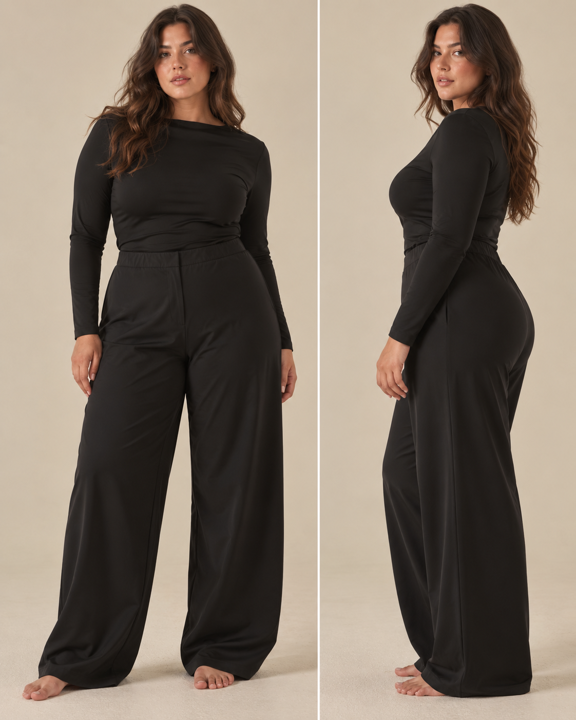 Comfy Maglia - Manica Lunga - Nero