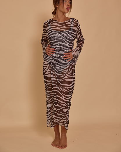 Maxi Dress in Mesh
