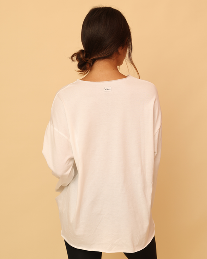 EcoT-Shirt Manica Lunga con ricamo "m'appartengo"