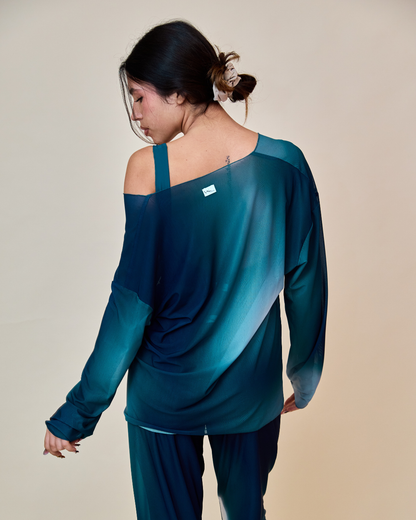 Maglia Over - Blu Notte/Petrolio