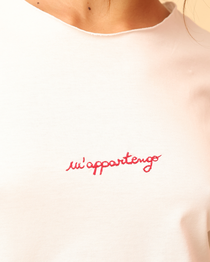 EcoT-Shirt Manica Lunga con ricamo "m'appartengo"