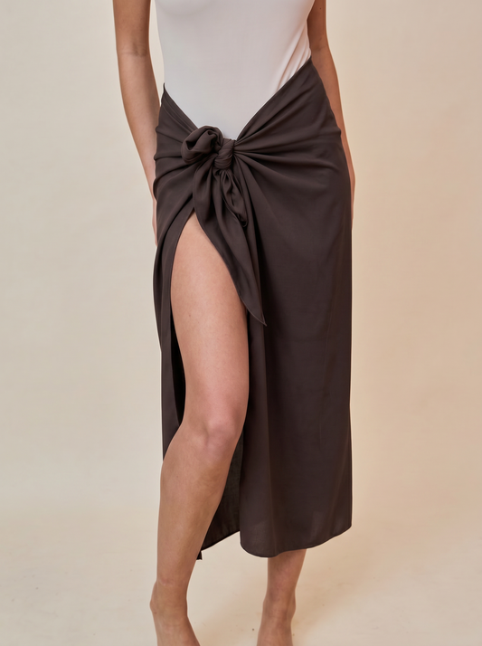 Sarong in Lycra - Caffè