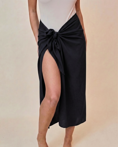 Sarong in Lycra - Nero