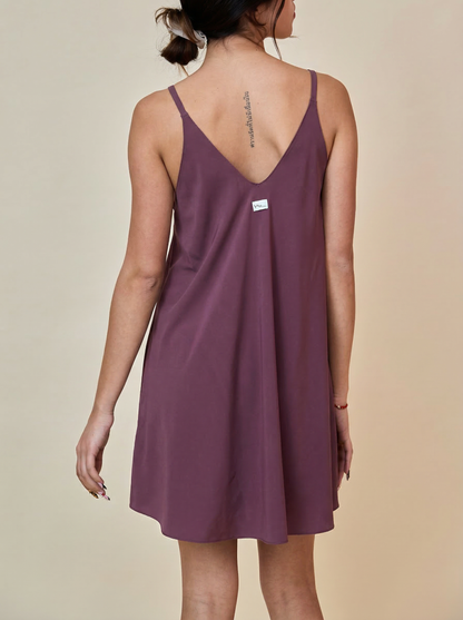 Mini Dress in Lycra - Malva